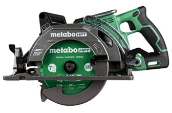 Metabo HPT 36V MultiVolt™ Cordless Rear Handle Circular Saw | Tool Only - No Battery | Optional AC Adapter | 7-1/4-Inch Blade | 500 Cross Cuts Per Charge | Lightweight - 8.2 Lbs. | C3607DWAQ4