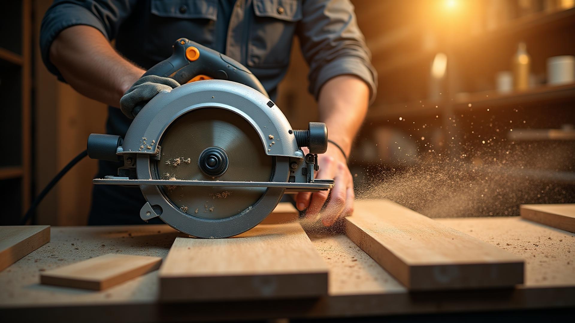 Circular Saw in Action